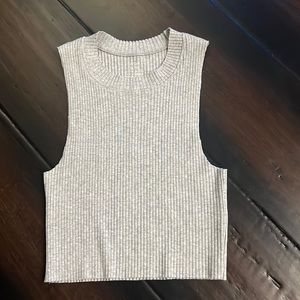 Aerie set xs grey flared knit set